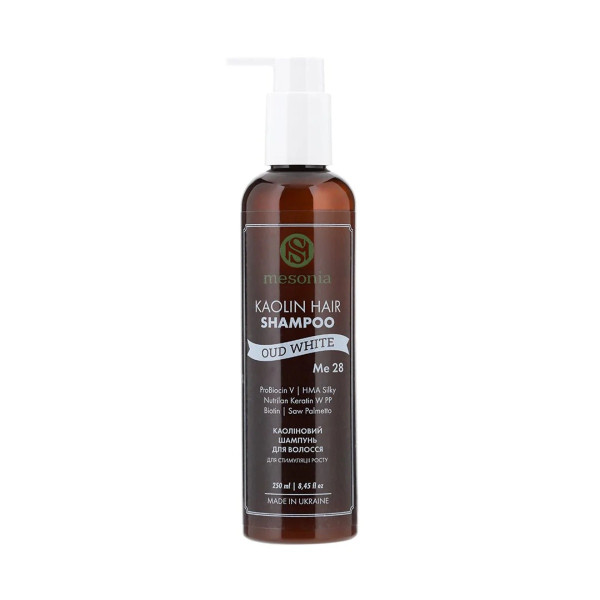 Mesonia Kaolin Hair Shampoo Oud White Каоліновий шампунь для волосся