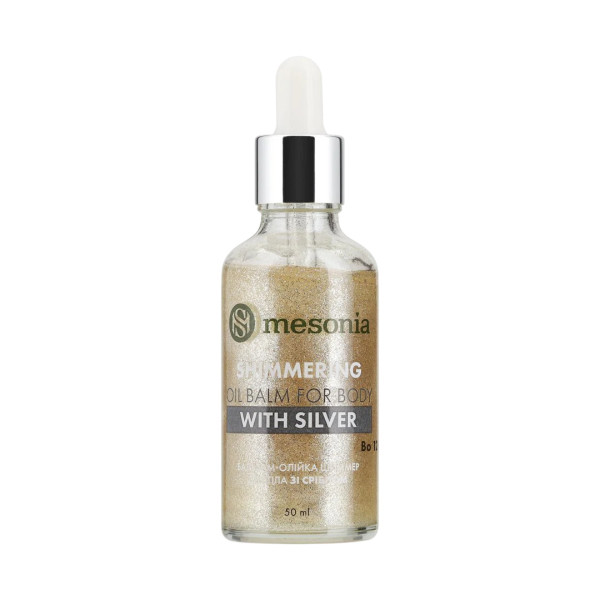 Mesonia Shimmering Oil Balm for Body with Silver Діамантова олійка-шиммер для тіла з натуральним сріблом