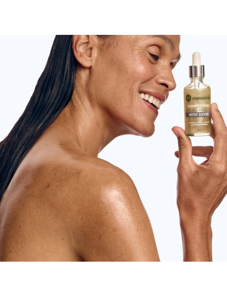 Mesonia Shimmering Oil Balm for Body with Silver Діамантова олійка-шиммер для тіла з натуральним сріблом