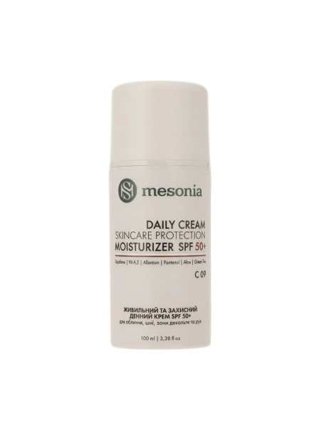 Mesonia Skincare Protection Moisturizer SPF 50+ Живильний та захисний крем SPF 50+