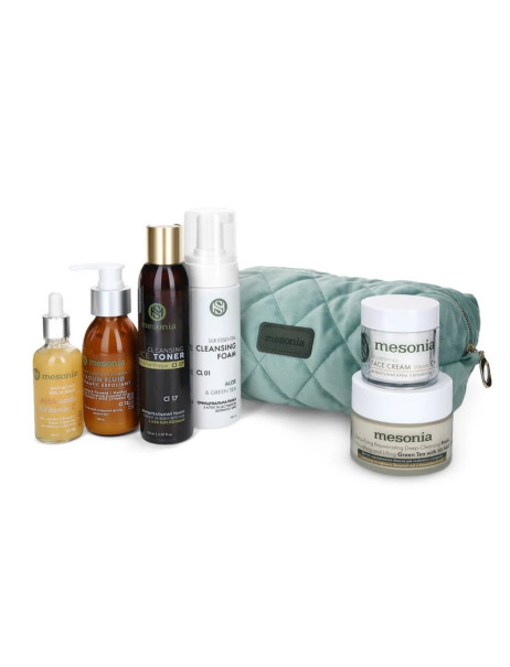 Mesonia Professional Skincare Set 03 for Oily Skin with AHA Acids and Vitamin C Набор 03 для жирной кожи з AHA-кислотами и витамином C