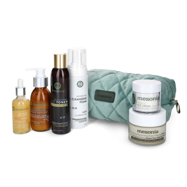 Mesonia Professional Skincare Set 03 for Oily Skin with AHA Acids and Vitamin C Набор 03 для жирной кожи  з AHA-кислотами и витамином C