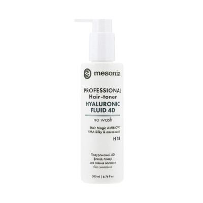 Mesonia Professional Hair Toner Hyaluronic Fluid 4D Гіалуроновий 4D-флюїд-тонер для волосся для сяяння волосся