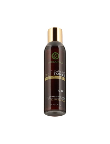 Mesonia Cleansing Toner with AHA Acids Collagen and Vitamin C Очищувальний тонер з AHA-кислотами колагеном та вітаміном С
