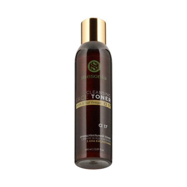 Mesonia Cleansing Toner with AHA Acids Collagen and Vitamin C Очищающий тонер с AHA-кислотами коллагеном и витамином С