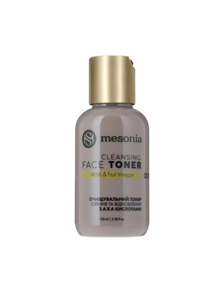 Mesonia Cleansing Toner with AHA Acids Collagen and Vitamin C Очищувальний тонер з AHA-кислотами колагеном та вітаміном С
