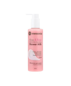 Mesonia Shower Milk with Kaolin Rose & Aloe Молочко для душу з каоліном Троянда & Алое - Написати відгук