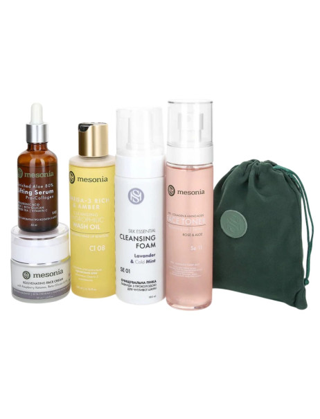 Mesonia Professional Skincare Set 04 with Aloe Complex for Daily Care of Atopic Skin Набор 04 с комплексом Алоэ для ежедневного ухода за атопичной кожей