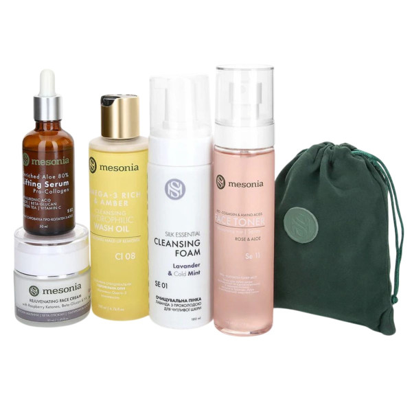 Mesonia Professional Skincare Set 04 with Aloe Complex for Daily Care of Atopic Skin Набор 04 с комплексом Алоэ для ежедневного ухода за атопичной кожей