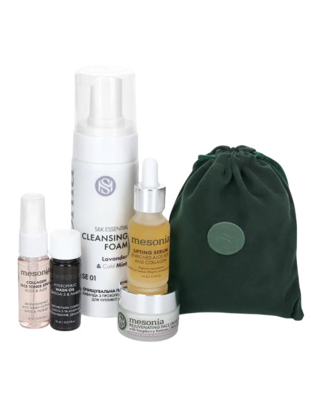 Mesonia Professional Skincare Set 04 mini with Aloe Complex for Daily Care of Atopic Skin Набор 04 мини с комплексом Алоэ для ежедневного ухода за атопичной кожей
