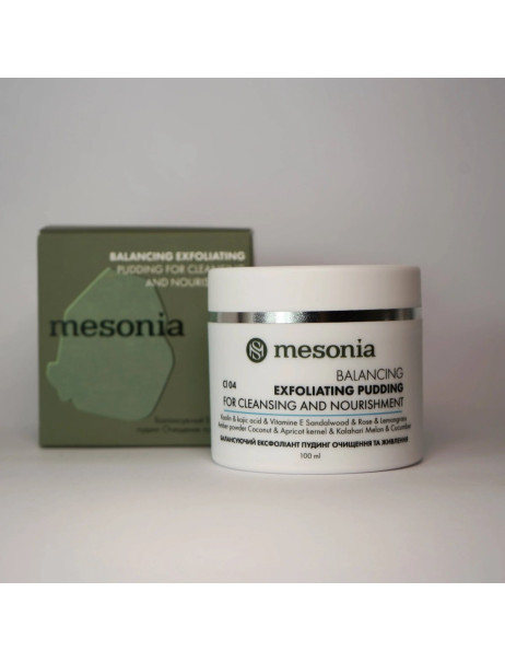 Mesonia Balancing Exfoliating Pudding for Cleansing and Nourishment Kaolin & Vitamin E+ Балансуючий ексфоліант-пудинг для очищення та живлення з каоліном, вітаміном Е