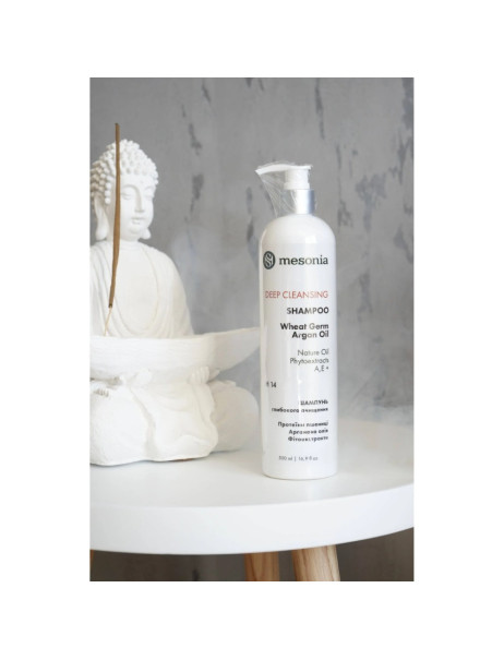 Mesonia Deep Cleansing Shampoo Wheat Germ & Argan Oil Шампунь глибокого очищення з зародками пшениці та аргановою олією