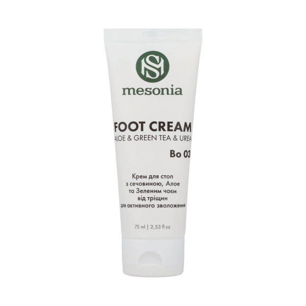 Mesonia Foot Cream Aloe & Green Tea & Urea Крем для стоп з сечовиною та алоє