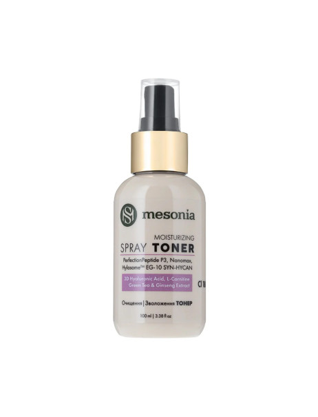 Mesonia Moisturizing Spray Toner Embryo Plus with Ginseng and Peptides Зволожуючий тонер-спрей Ембріо Плюс з женьшенем та пептидами