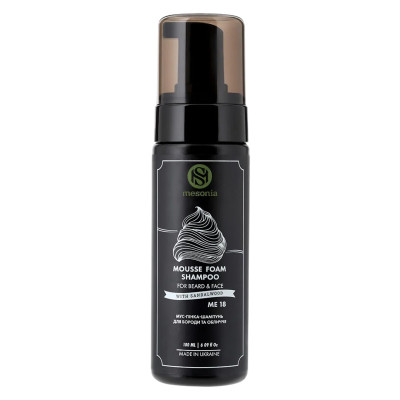 Mesonia Mousse Foam Shampoo for Beard and Face Sandalwood Мусс-пенка-шампунь для бороды и лица Сандал