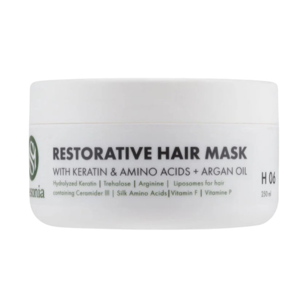 Mesonia Restorative Hair Mask with Keratin & Amino Acids + Argan Oil Відновлююча маска для волосся з кератином, амінокислотами та олією аргани