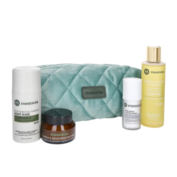 Mesonia Professional Skincare Set 05 mini with Omegacomplex for Dry and Sensitive Skin Набір 05 міні з Omegacomplex для сухої та чутливої шкіри