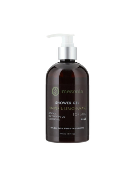 Mesonia Shower Milk Juniper&Lemongrass For Men Гель для душу Ялівець та Лемонграс для чоловіків