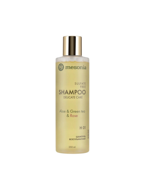 Mesonia Sulfate-Free Shampoo Delicate Care with Aloe & Green Tea Шампунь безсульфатний м’якої дії з алое та зеленим чаєм