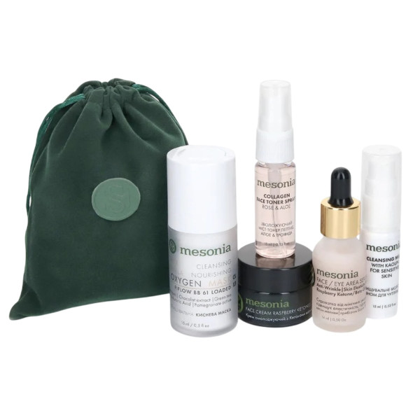 Mesonia Professional Skincare Set 06 mini with Collagen & Beta-Glucan for Sensitive and Dry Skin Набор 06 мини с коллагеном и бета-глюканом для чувствительной и сухой кожи