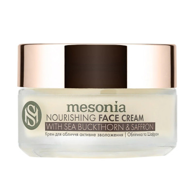 Mesonia Nourishing Face Cream with Sea Buckthorn & Saffron Крем для обличчя Обліпиха та натуральний шафран з комплексом пептидів