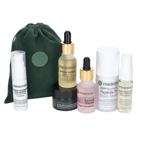 Mesonia Professional Skincare Set 07 mini Anti-aging with Peptide Complex & DMAE Набор 07 мини Anti-age с комплексом пептидов и DMAE