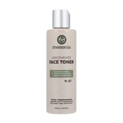 Mesonia Toner With Niacinamides To Tighten Pores And Even Out Skin Tone, Minus Pigmentation Тонер із ніацинамідом