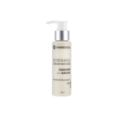Mesonia Refreshing Cream Mousse Cleanser with Kaolin, Menthol & Eucalyptus Освіжаючий крем-мус для вмивання Каолін, ментол, евкаліпт