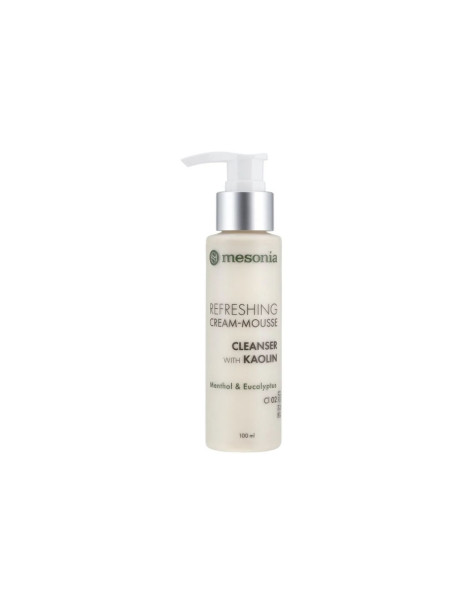 Mesonia Refreshing Cream Mousse Cleanser with Kaolin, Menthol & Eucalyptus Освіжаючий крем-мус для вмивання Каолін, ментол, евкаліпт