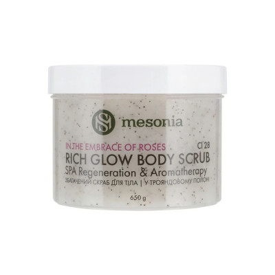 Mesonia Rich Glow Body Scrub In the Embrace of Roses Збагачений cкраб для тіла «У трояндовому полоні»