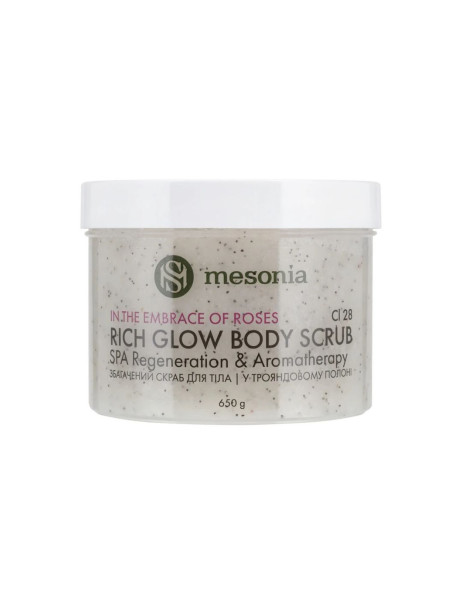 Mesonia Rich Glow Body Scrub In the Embrace of Roses Збагачений cкраб для тіла «У трояндовому полоні»