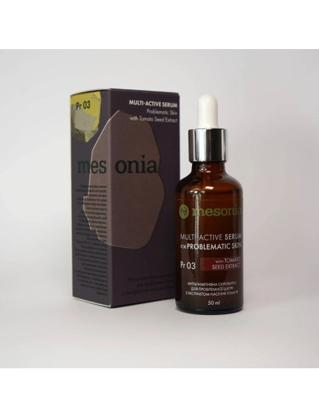 Mesonia Multi-Active Serum for Problematic Skin with Tomato Seed Extract Peptide+ Мультиактивна сироватка для проблемної шкіри