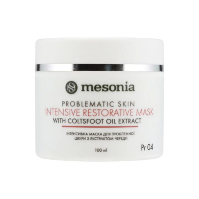 Mesonia Intensive Restorative Mask for Problematic Skin with Coltsfoot Oil Extract Інтенсивна відновлювальна маска з екстрактом череди