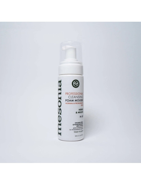 Mesonia Cleansing Foam With Herbs & Melon Niacinamide Pro Очищувальна мус-пінка Диня & трави з ніацинамідами