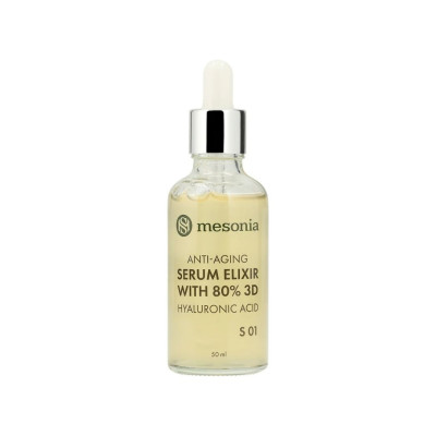 Mesonia Anti-Aging Serum Elixir with 80% 3D Hyaluronic Acid Сироватка Активне зволоження з гіалуроновою кислотою