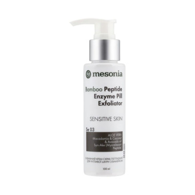 Mesonia Peptide Enzyme Cream Scrub for Sensitive Skin with Bamboo Крем-скраб очищувальный для чутливої шкіри з пептидами