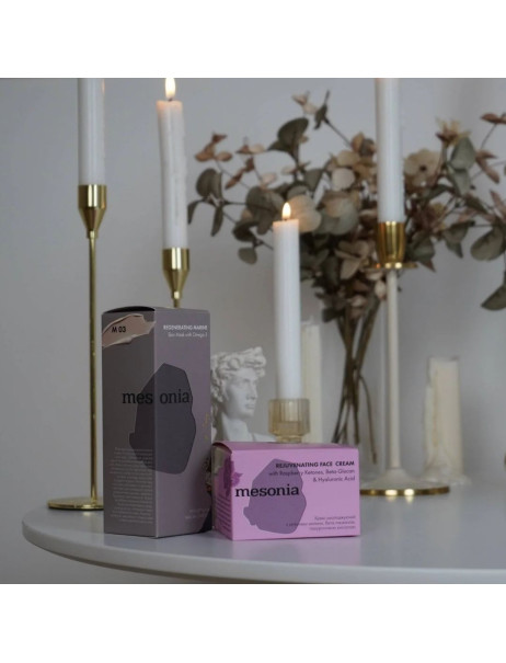 Mesonia Rejuvenating Face Cream with Raspberry Ketones, Beta-Glucan, and Hyaluronic Acid Rose Омолоджувальний крем для обличчя
