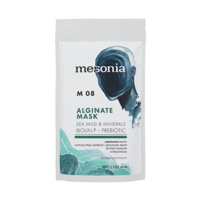Mesonia Alginate Mask Sea Mud & Minerals Альгінатна маска Морська багнюка з мінералами та пребіотиком