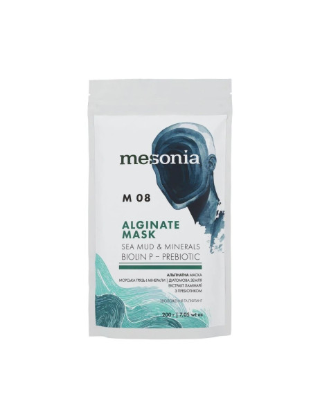 Mesonia Alginate Mask Sea Mud & Minerals Альгінатна маска Морська багнюка з мінералами та пребіотиком