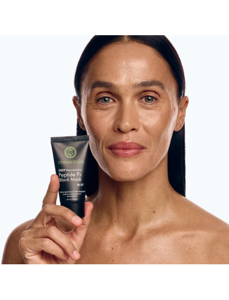 Mesonia Black Peptide Mask for Deep Rejuvenation Черная маска Глубокое омоложение с комплексом пептидов и морской грязью
