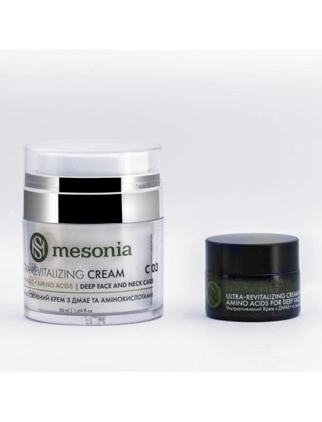 Mesonia Ultra-Revitalizing Cream with DMAE + Amino Acids for Deep Face and Neck Care Крем для активного живлення шкіри