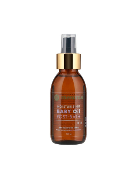 Mesonia Moisturizing Post-Bath Baby Oil Vit E, F, Squalane Увлажняющее масло для младенцев