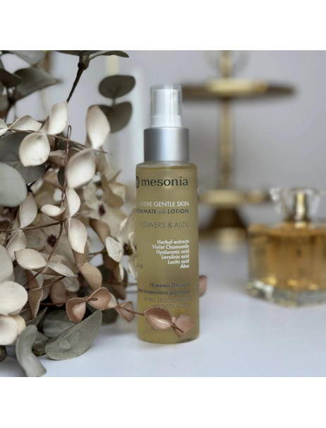 Mesonia Intimate Care Lotion, Gentle Hydration Flowers and Aloe Лосьон для интимного ухода Цветы и алоэ с пептидами