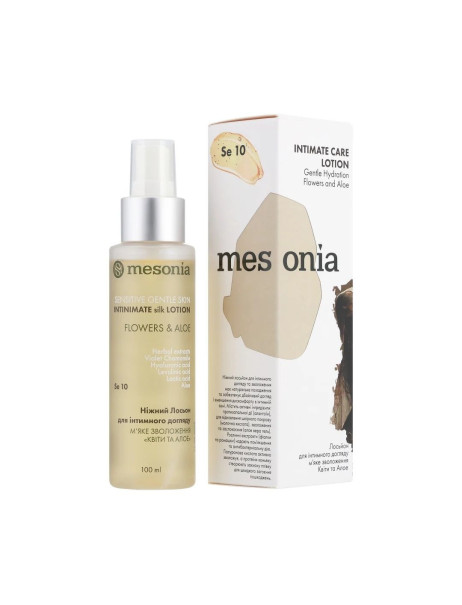 Mesonia Intimate Care Lotion, Gentle Hydration Flowers and Aloe Лосьон для интимного ухода Цветы и алоэ с пептидами