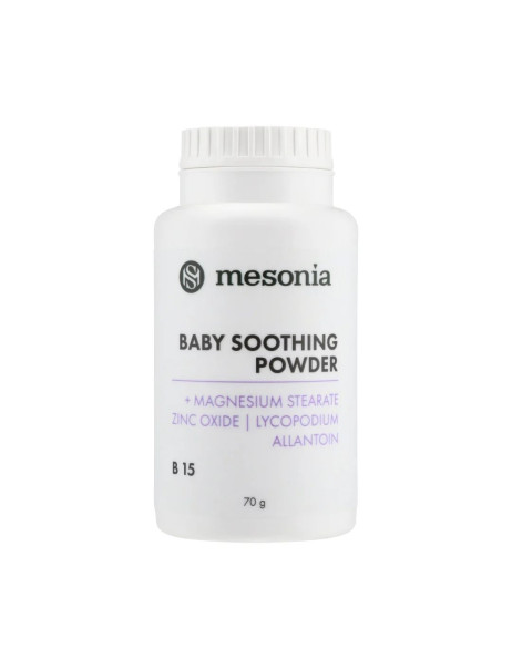 Mesonia Soothing Baby Powder Смягчающая присыпка для кожи малышей от раздражений и опрелостей