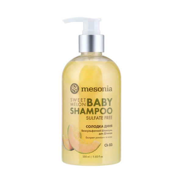 Mesonia Sulfate-Free Baby Shampoo Sweet Melon Безсульфатний шампунь для дітей Солодка диня