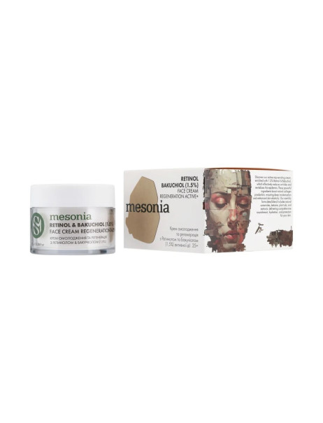 Mesonia Retinоl & Bakuchiol (1.5%) Face Cream Крем омоложения и регенерации с ретинолом и бакучиолом (1,5%) активного действия 35+
