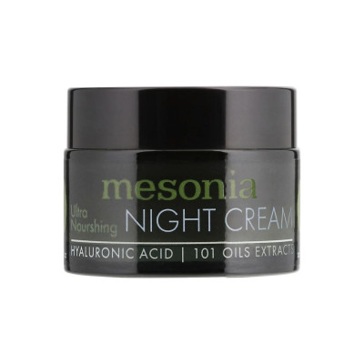 Mesonia Ultra-Nourishing Night Cream with Hyaluronic Acid and 101 Herbal Oil Extracts Ультрапоживний нічний крем з гіалуроновою кислотою та екстрактами трав