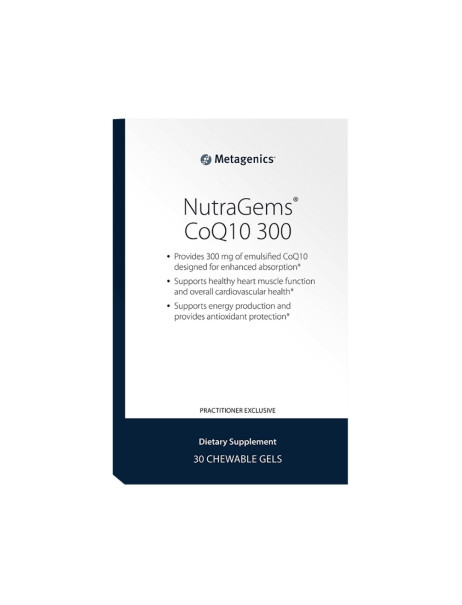 Metagenics NutraGems Co Q10 300 30 Chewable Gels Дієтична добавка НутраДжемс Коензим Q10 300 № 30