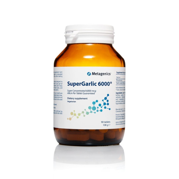 Metagenics SuperGarlic 6000 90 T Дієтична добавка СуперГарлік 6000 № 90